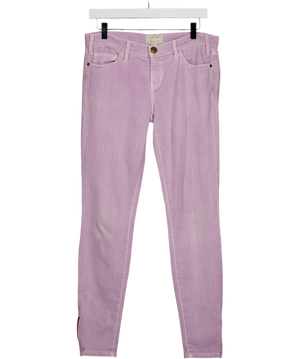 Current/Elliott Purple The Ankle Skinny Zip Jeans W27