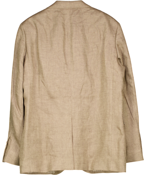 Polo Ralph Lauren Green Modern Fit Herringbone Blazer Green/beige UK 42" CHEST