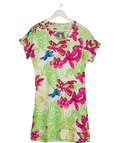 SEE BY CHLOE Multicoloured 100% Silk Tea Dress UK 10