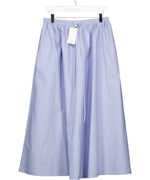 MANGO Baby Blue  Flared Cotton Skirt UK S