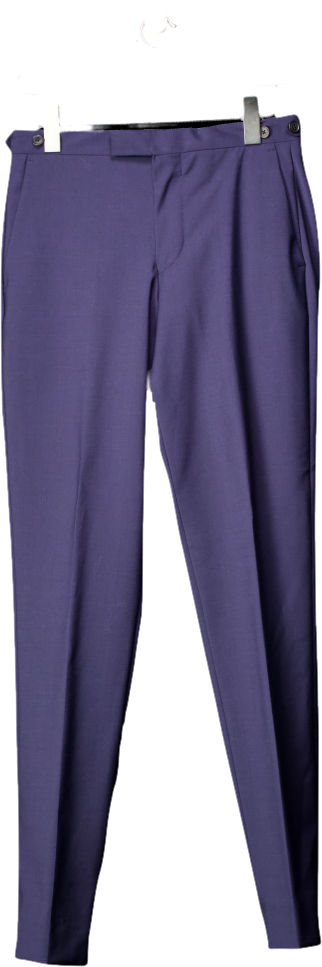 REISS Blue Modern Fit Travel Trousers W28