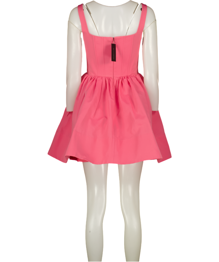 STAUD Pink Landscape Corset Minidress Us4 UK 8