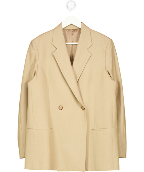 Totême Beige Camel Oversized Double-breasted Blazer UK 10
