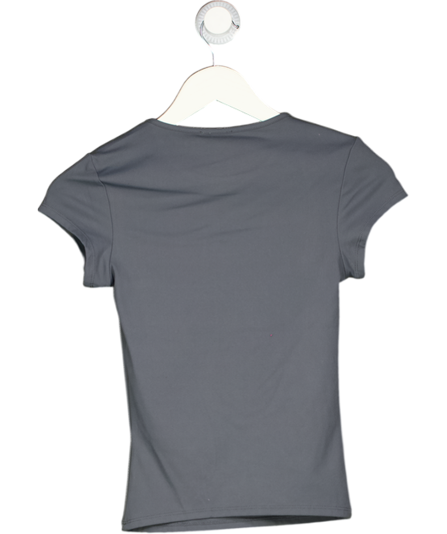 GARAGE Grey Sleek Crewneck T-shirt UK S