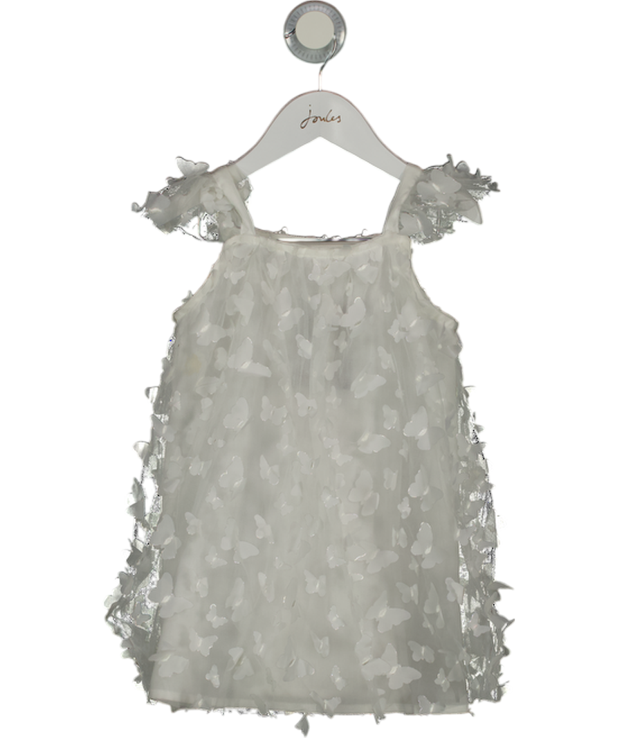 DOLLY by Le Petit Tom White Tulle Butterfly Applique Dress Size P - 1-3 Yrs 1 Year