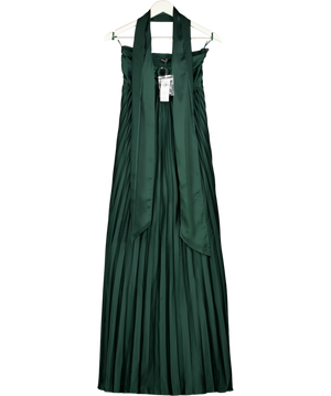 Abercrombie & Fitch Green Giselle Strapless Scarf Babydoll Maxi Dress - Tall UK XS