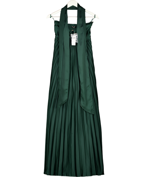 Abercrombie & Fitch Green Giselle Strapless Scarf Babydoll Maxi Dress - Tall UK XS