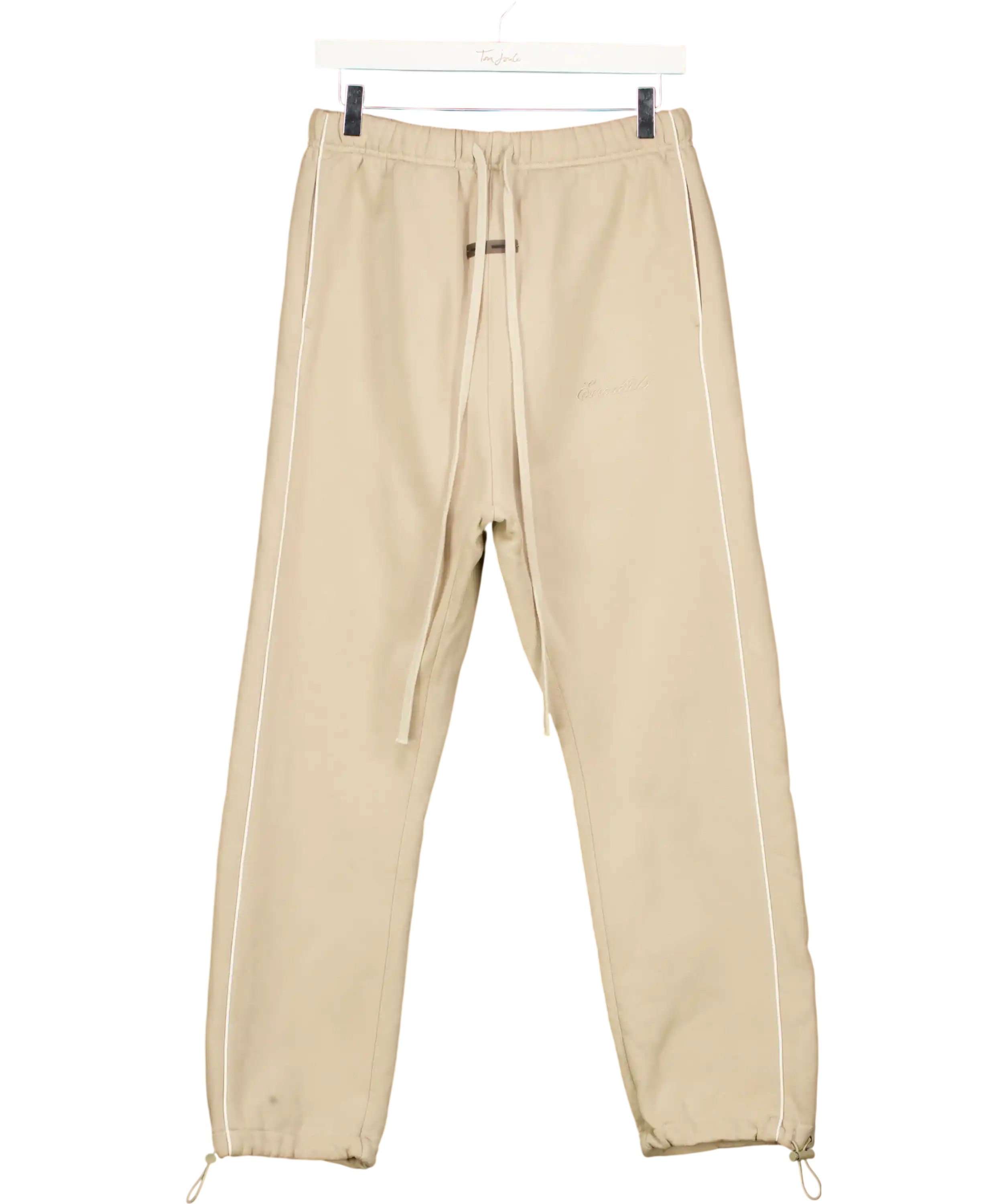essentials Beige Training Classic Flare Sweatpant UK S
