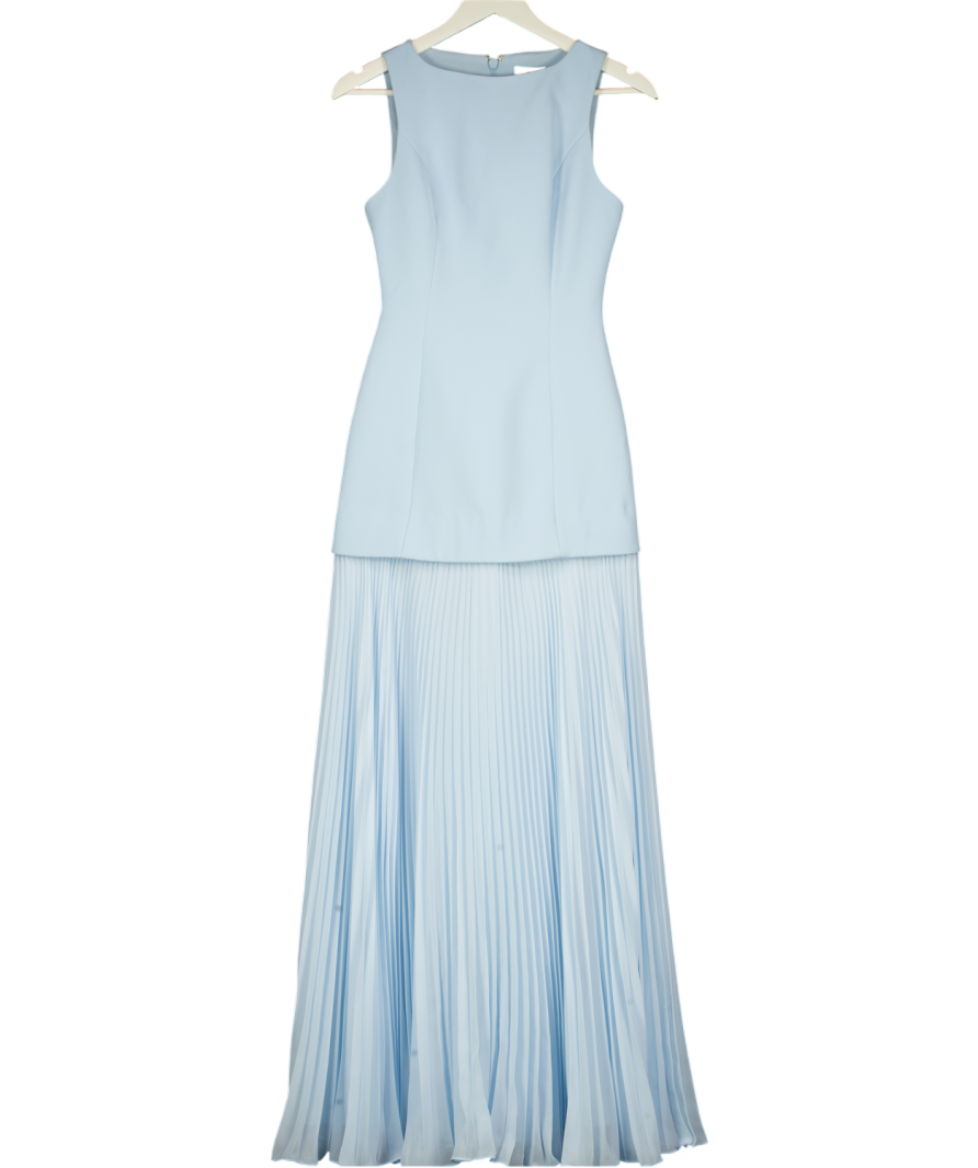 CLUB L Hadley Powder Blue Boat-neck Maxi Dress With Drop-waist UK 6
