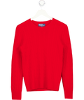 Polo Ralph Lauren Red The Iconic Cable-knit 100% Cashmere Jumper 14-16 Years UK L