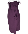 Misha COllection Misha Collection Purple Bandeau Drape Detail Pencil Dress UK 10