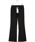TIGER MIST Black Kittie Low Waisted Tailored Button Detail Flared Trouser UK XS