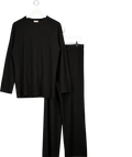 H&M 2-piece Black 100% Cashmere Sweater And Jogger Set UK XS/S