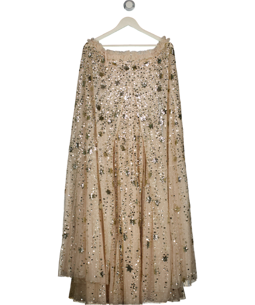 Needle & Thread Cream Shooting Stars Cape Ankle Gown Dress UK 6