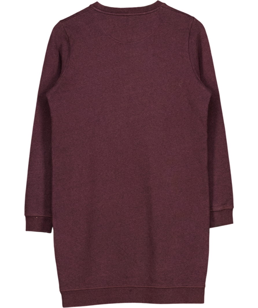 KENZO Plum Purple Tiger Logo Sweatshirt Dress UK M