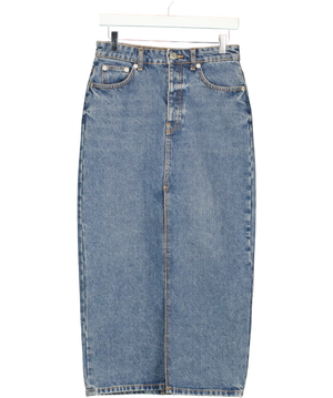 ZARA Blue Denim Pencil Skirt UK S