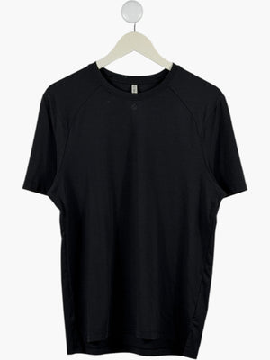 SEISSENSE Black Recycled Polyester T-Shirt UK S