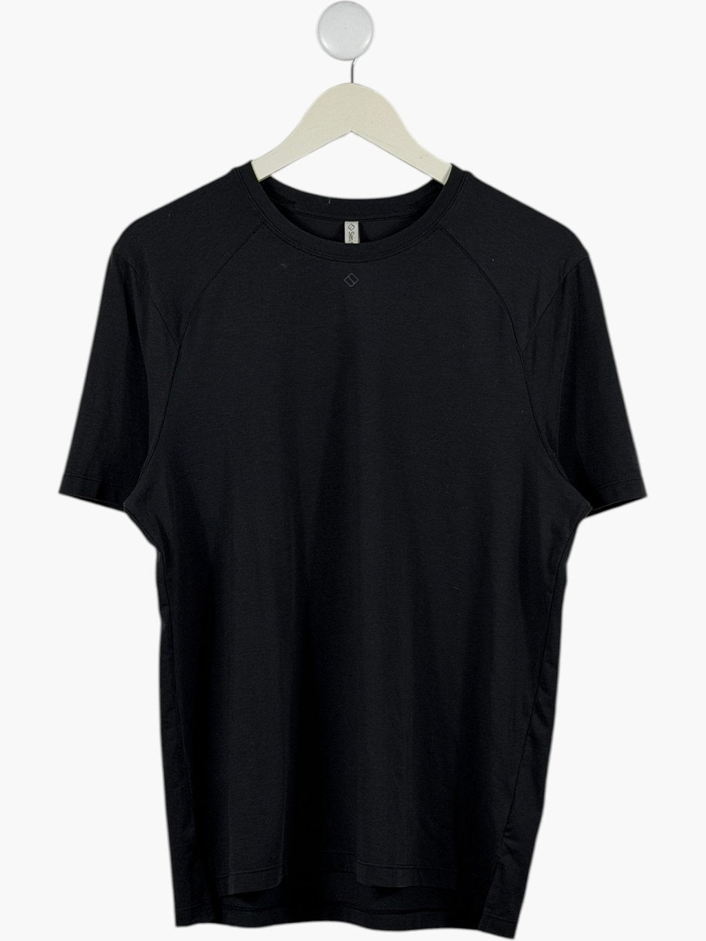 SEISSENSE Black Recycled Polyester T-Shirt UK S