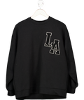 Mint Velvet Black La Glamour Logo Sweatshirt UK L