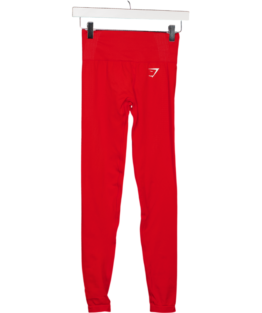gymshark Red Vital Soft Leggings UK XS