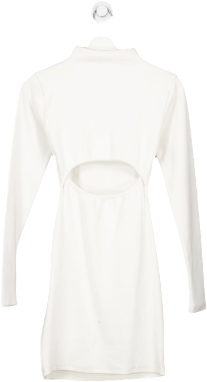 Kaiia the label Cream Long Sleeve Waist Cut Out Mini Dress UK 6