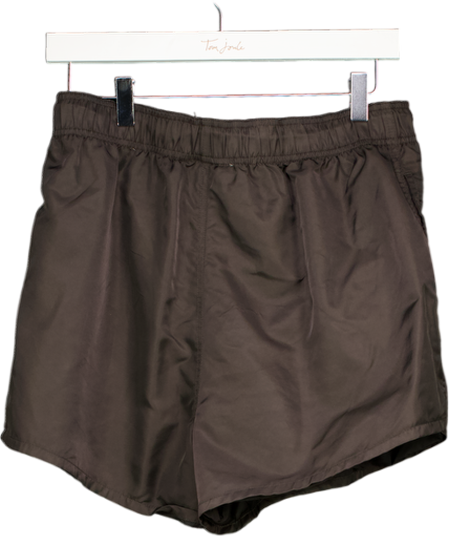 essentials Grey Nylon Swim Shorts UK M