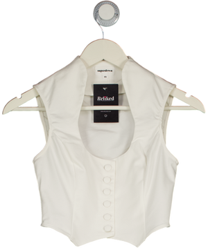 Superdown White Frasier Vest Top UK XS