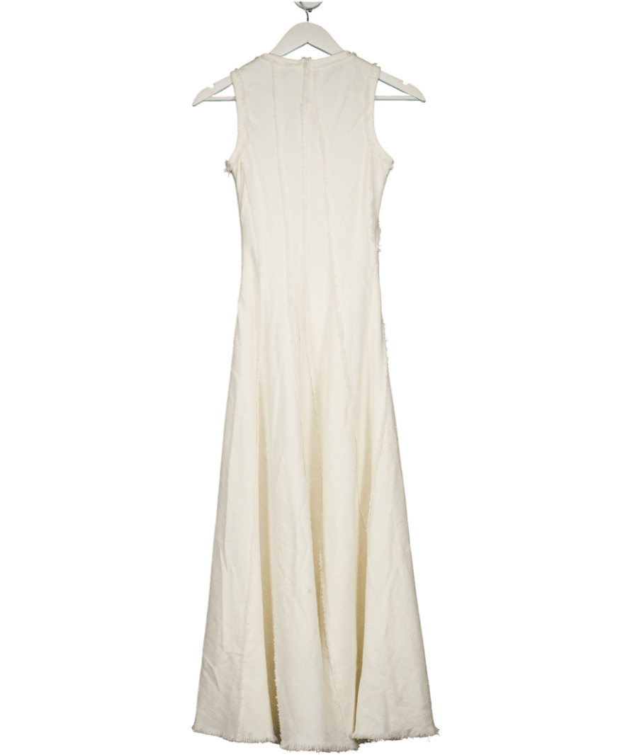 Fabrique Cream Tweed Midi Dress UK XS - Reliked