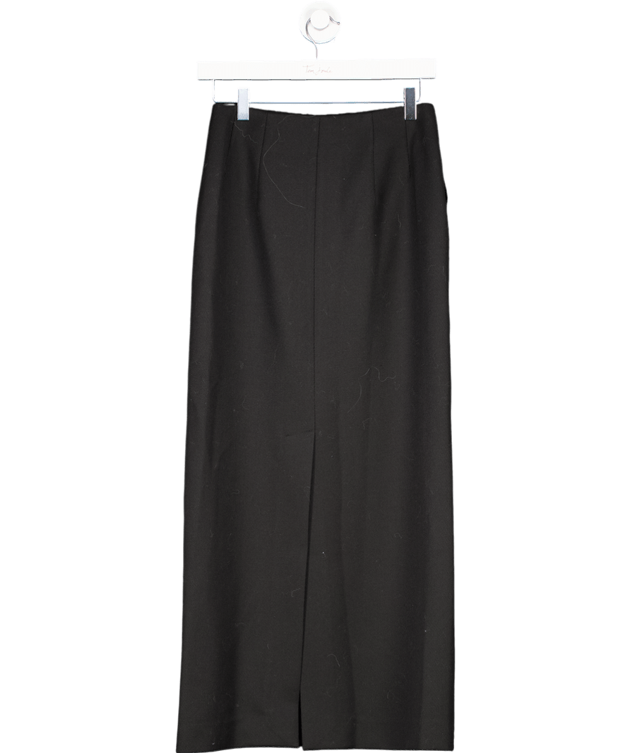 Fabrique X Sebastien Meunier Black Magalie Straight Skirt In Acetate Merino UK XS - Reliked