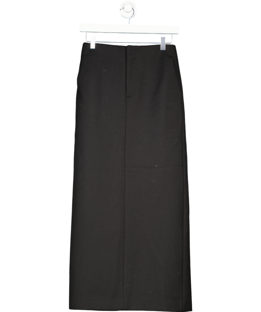 Fabrique X Sebastien Meunier Black Magalie Straight Skirt In Acetate Merino UK XS - Reliked