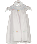Sarah Louise White Floral Smocked Summer Dress 1 Year