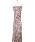Faithful The Brand Clara Maxi Dress Valerie Floral Purple UK S - Reliked