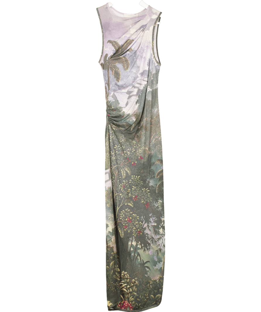 Faithful The Brand Grey Loire Dress - Balinese Landscape UK 6 - Reliked