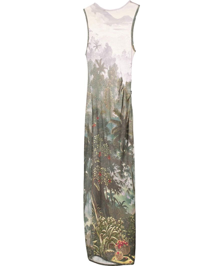 Faithful The Brand Grey Loire Dress - Balinese Landscape UK 6 - Reliked