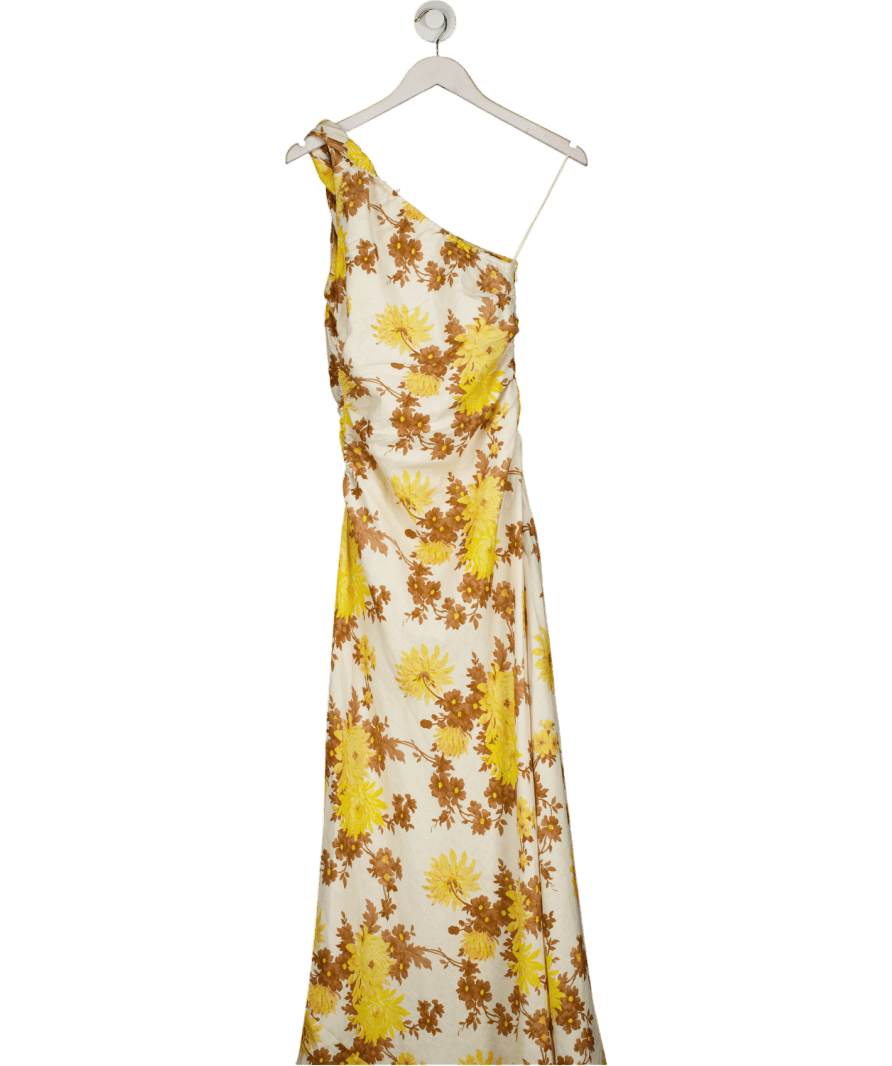 Faithful The Brand Yellow Sola Maxi Dress Midsummer Floral UK 8 - Reliked