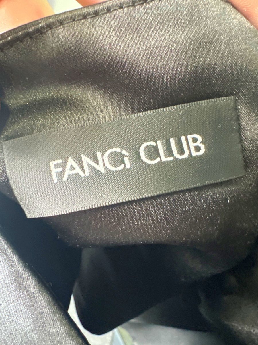 Fanci Club Black Ruffle Detail Strapless Dress UK 8 - Reliked