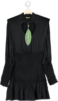 Farm Rio Black Heart Neckline Mini Dress UK S - Reliked
