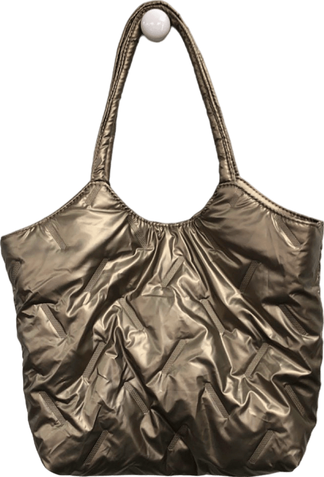 Fashion Bags Bronze Quilted Tote - Reliked