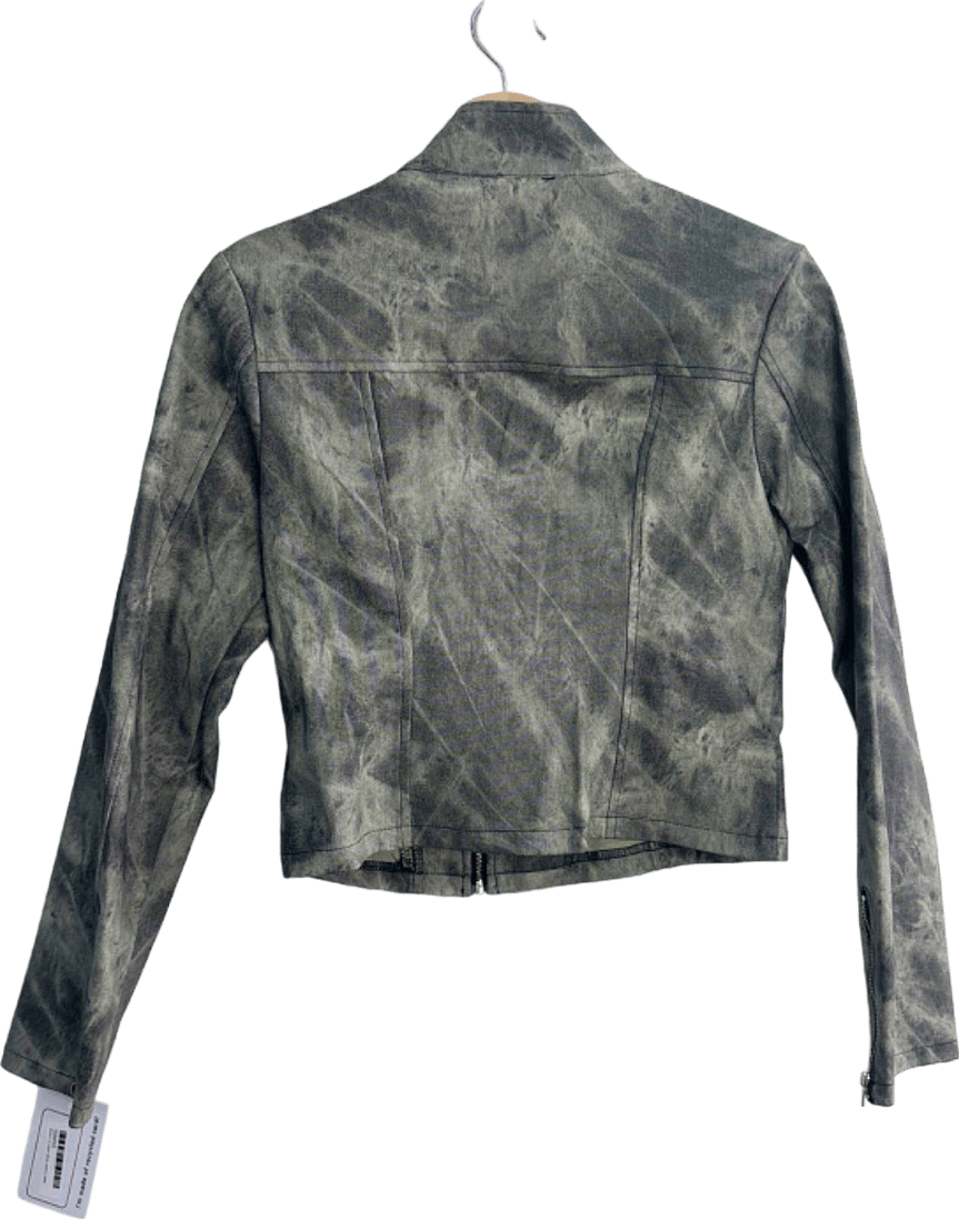 Fashion Nova Grey Washed Denim Jacket XS - Reliked