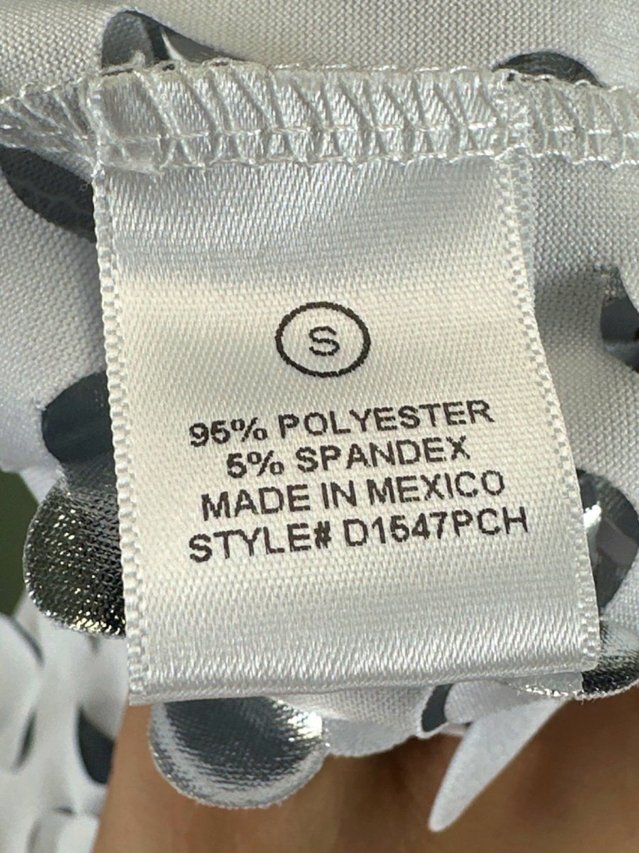 Fashion Nova Silver Sequin Long Sleeve Maxi Dress UK S - Reliked