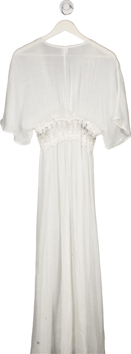 Fashion Nova White Kimono Cover Up UK S/M - Reliked