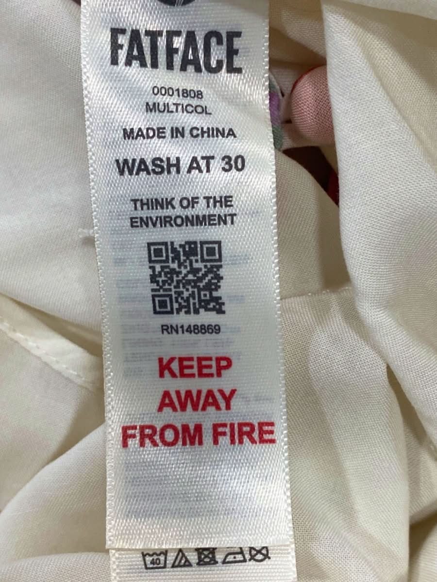 FatFace Multi - Colour Peony Painted Leaves Maxi Dress UK 12R - Reliked