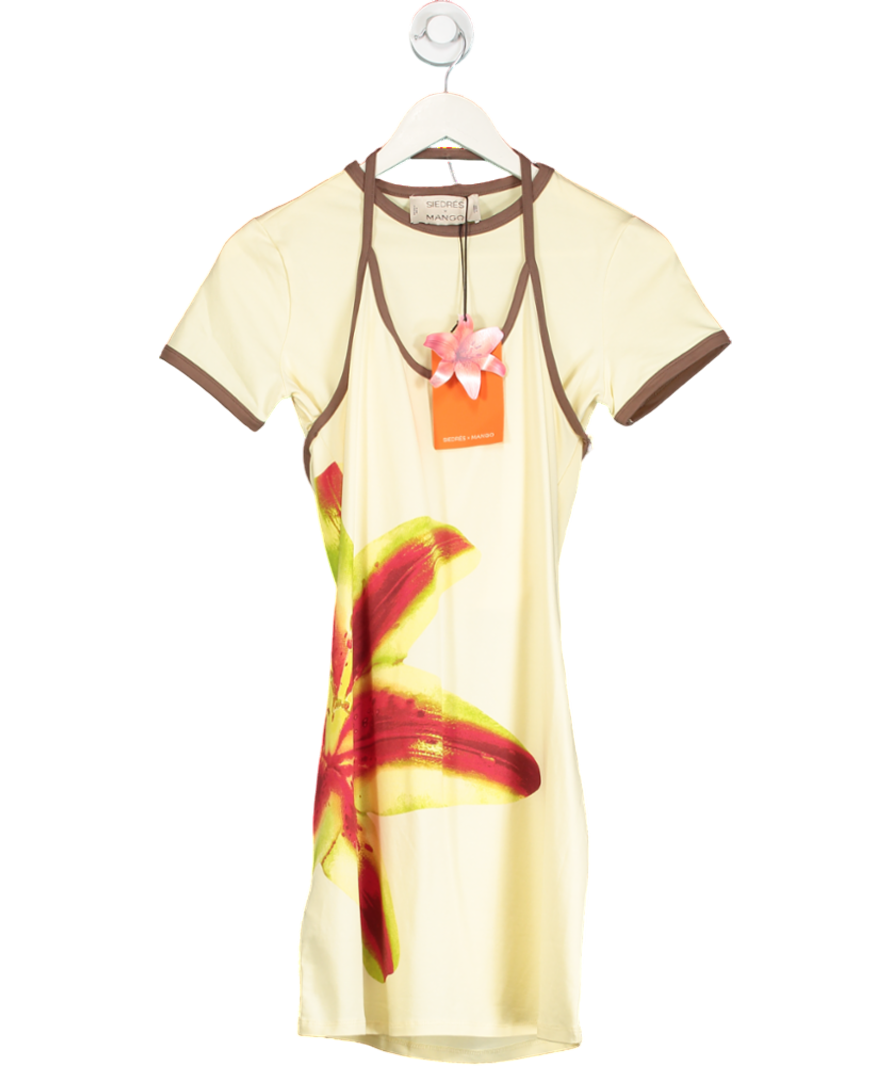 MANGO X Siedres Yellow Printed 2-piece Dress UK M
