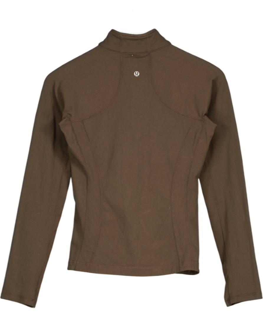 LULULEMON Chocolate Brown Zip Jacket Us4 UK 8