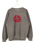 BY ANTHROPOLOGIE Vintage Black Wash Oui Mon Chéri Sweatshirt UK L