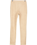 AAVELLE Beige Faux Suede Leggings UK S