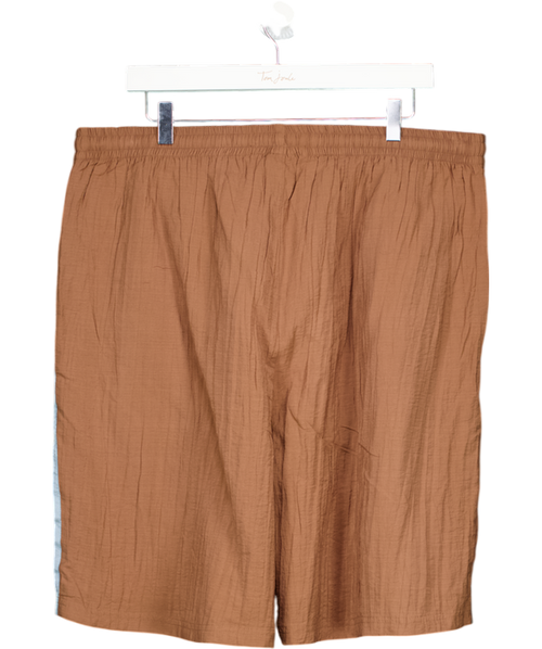 adidas Brown Longline Track Short UK L