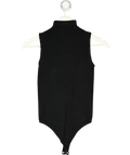 Wolford Black Stretch Modal-blend Turtleneck Thong Bodysuit UK XS