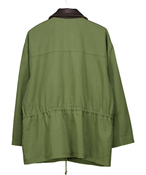 Abercrombie & Fitch Green Cinched Waist Workwear Jacket UK XL