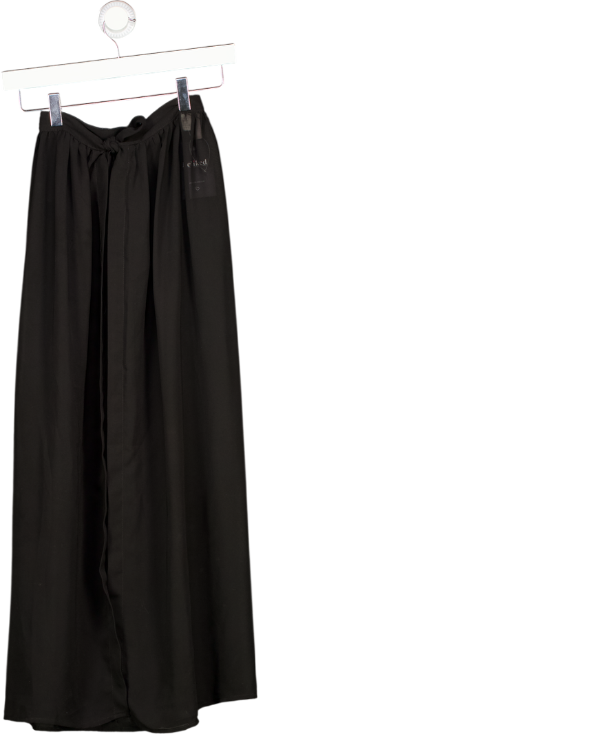ASOS Design Sheer Mesh Maxi Skirt In Black Uk2 UK XXXS